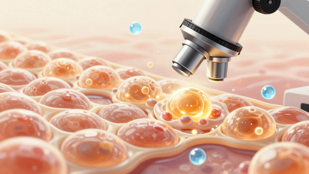 Mikroskopický pohled na obnovu kůže pomocí technologie Fluid-Active