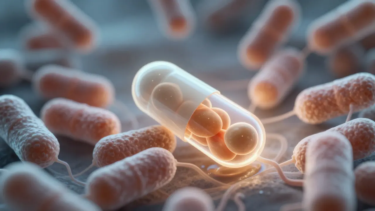 Laktobacily interagující s imunitními buňkami.