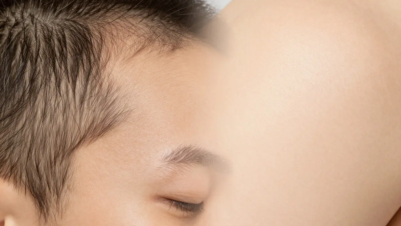 Porovnání pleti před a po IPL: husté vlasové folikuly vs. hladká, jemnější kůže