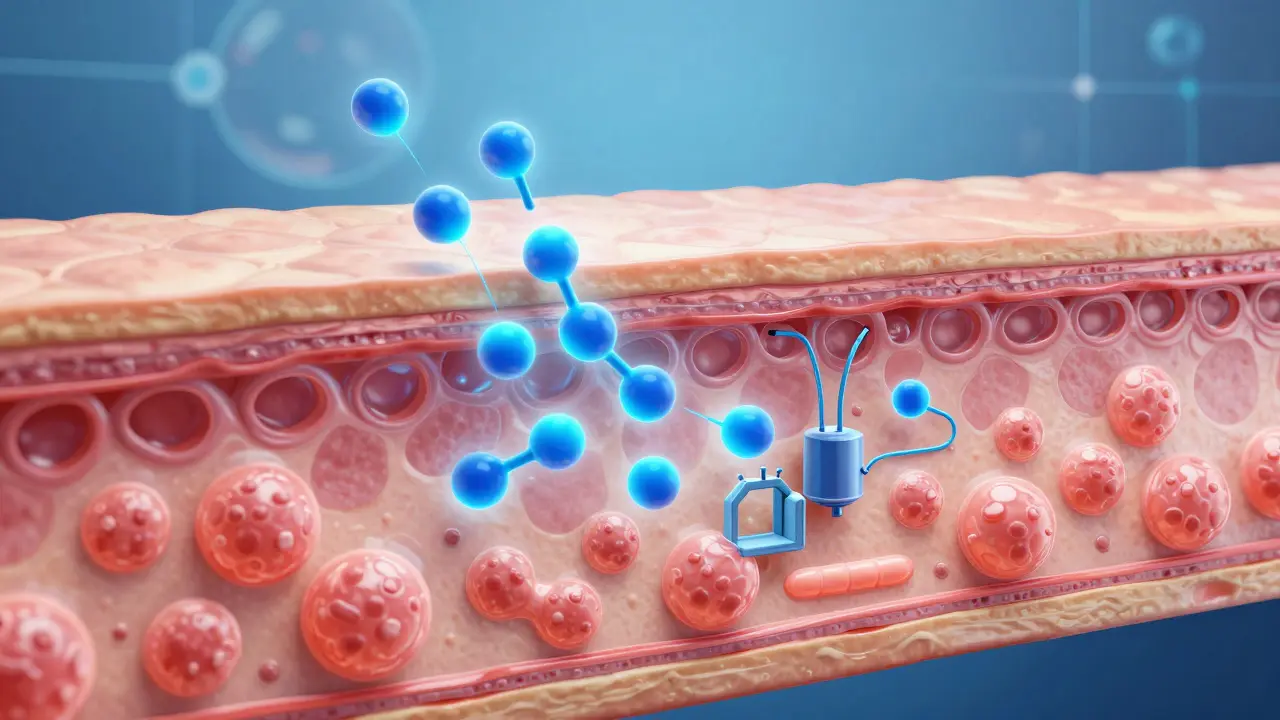 Molekulární absorpce rybieho kolagenu v kůži