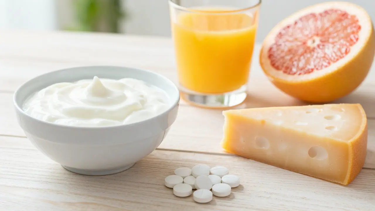 Jogurt, sýr a grapefruity oddělené od léků pro správné vstřebávání