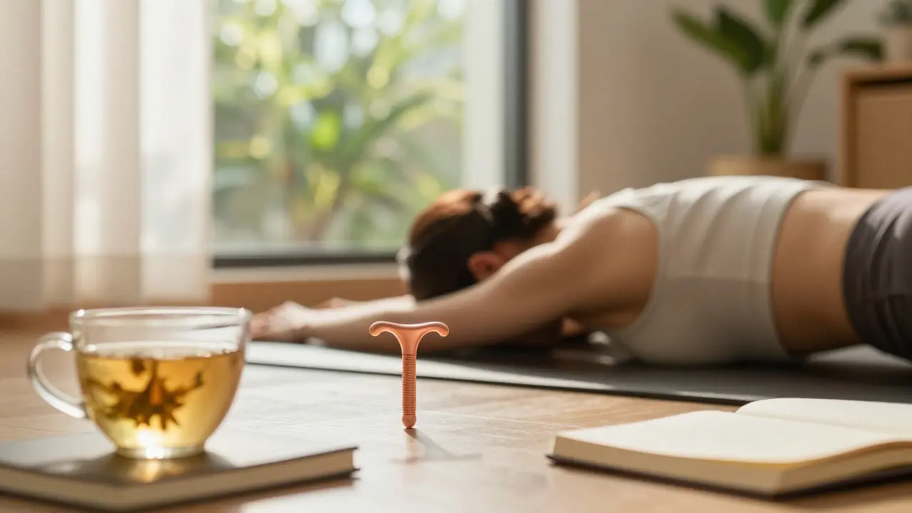 Klidná scéna jógy a relaxace pro rovnováhu