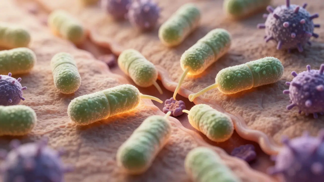Probiotika pomáhající obnovit střevní flóru na mikroskopické úrovni