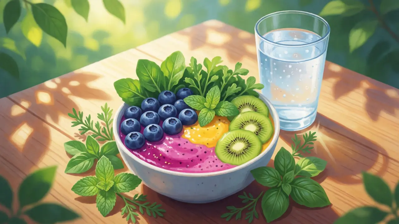 Zdravý smoothie s antioxidanty pro regeneraci těla